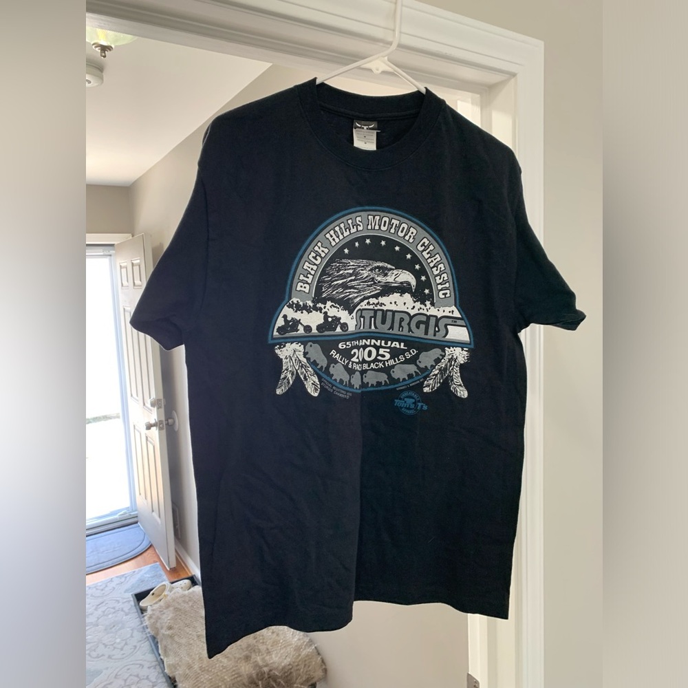 Mens Vintage 2005 Sturgus Biker Rally Tshirt